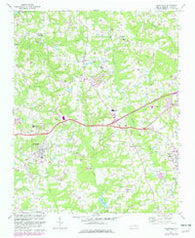 Knightdale North Carolina Historical topographic map, 1:24000 scale, 7.5 X 7.5 Minute, Year 1967