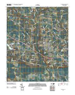 La Grange North Carolina Historical topographic map, 1:24000 scale, 7.5 X 7.5 Minute, Year 2010