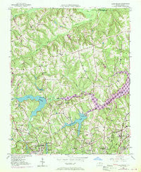 Lake Brandt North Carolina Historical topographic map, 1:24000 scale, 7.5 X 7.5 Minute, Year 1951