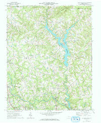 Lake Burlington North Carolina Historical topographic map, 1:24000 scale, 7.5 X 7.5 Minute, Year 1969