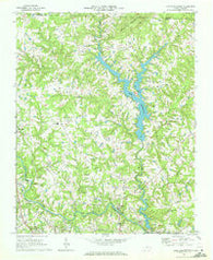 Lake Burlington North Carolina Historical topographic map, 1:24000 scale, 7.5 X 7.5 Minute, Year 1969