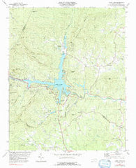 Lake Lure North Carolina Historical topographic map, 1:24000 scale, 7.5 X 7.5 Minute, Year 1982