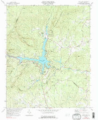 Lake Lure North Carolina Historical topographic map, 1:24000 scale, 7.5 X 7.5 Minute, Year 1982