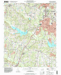 Lake Wheeler North Carolina Historical topographic map, 1:24000 scale, 7.5 X 7.5 Minute, Year 1993