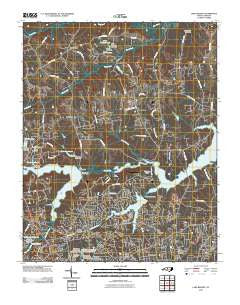 Lake Brandt North Carolina Historical topographic map, 1:24000 scale, 7.5 X 7.5 Minute, Year 2010