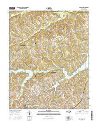 Lake Brandt North Carolina Current topographic map, 1:24000 scale, 7.5 X 7.5 Minute, Year 2016