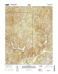Lake Michie North Carolina Current topographic map, 1:24000 scale, 7.5 X 7.5 Minute, Year 2016