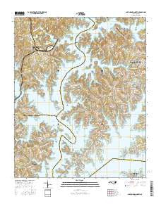 Lake Norman North North Carolina Current topographic map, 1:24000 scale, 7.5 X 7.5 Minute, Year 2016