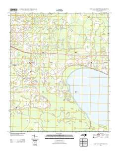 Lake Waccamaw West North Carolina Historical topographic map, 1:24000 scale, 7.5 X 7.5 Minute, Year 2013