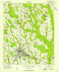 Laurinburg North Carolina Historical topographic map, 1:24000 scale, 7.5 X 7.5 Minute, Year 1949
