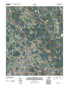 Laurinburg North Carolina Historical topographic map, 1:24000 scale, 7.5 X 7.5 Minute, Year 2010