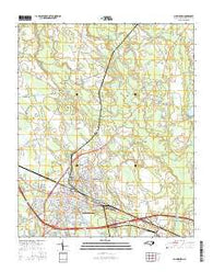 Laurinburg North Carolina Current topographic map, 1:24000 scale, 7.5 X 7.5 Minute, Year 2016