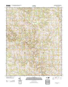 Lawndale North Carolina Historical topographic map, 1:24000 scale, 7.5 X 7.5 Minute, Year 2013