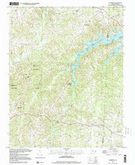 Leasburg North Carolina Historical topographic map, 1:24000 scale, 7.5 X 7.5 Minute, Year 1997