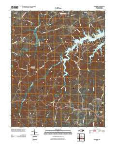 Leasburg North Carolina Historical topographic map, 1:24000 scale, 7.5 X 7.5 Minute, Year 2010