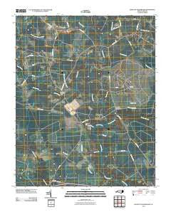 Leggetts Crossroads North Carolina Historical topographic map, 1:24000 scale, 7.5 X 7.5 Minute, Year 2010