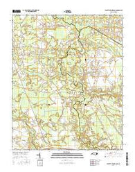 Leggetts Crossroads North Carolina Current topographic map, 1:24000 scale, 7.5 X 7.5 Minute, Year 2016