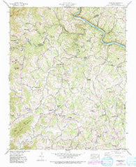Leicester North Carolina Historical topographic map, 1:24000 scale, 7.5 X 7.5 Minute, Year 1942