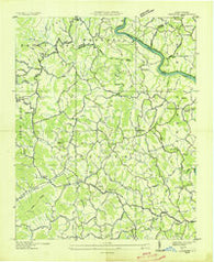 Leicester North Carolina Historical topographic map, 1:24000 scale, 7.5 X 7.5 Minute, Year 1936