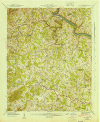 Leicester North Carolina Historical topographic map, 1:24000 scale, 7.5 X 7.5 Minute, Year 1943