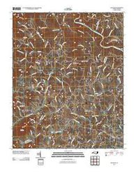 Leicester North Carolina Historical topographic map, 1:24000 scale, 7.5 X 7.5 Minute, Year 2010