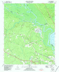 Leland North Carolina Historical topographic map, 1:24000 scale, 7.5 X 7.5 Minute, Year 1984