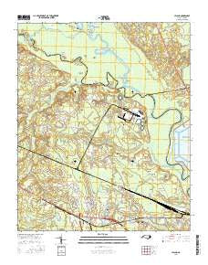 Leland North Carolina Current topographic map, 1:24000 scale, 7.5 X 7.5 Minute, Year 2016