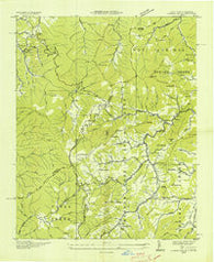 Lemon Gap North Carolina Historical topographic map, 1:24000 scale, 7.5 X 7.5 Minute, Year 1935
