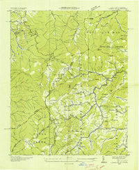 Lemon Gap North Carolina Historical topographic map, 1:24000 scale, 7.5 X 7.5 Minute, Year 1935