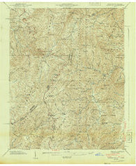 Lemon Gap North Carolina Historical topographic map, 1:24000 scale, 7.5 X 7.5 Minute, Year 1940