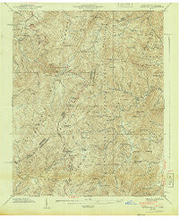 Lemon Gap North Carolina Historical topographic map, 1:24000 scale, 7.5 X 7.5 Minute, Year 1940