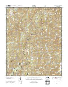 Lemon Gap North Carolina Historical topographic map, 1:24000 scale, 7.5 X 7.5 Minute, Year 2013