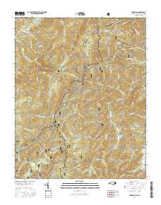 Lemon Gap North Carolina Current topographic map, 1:24000 scale, 7.5 X 7.5 Minute, Year 2016