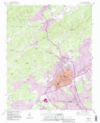 Lenoir North Carolina Historical topographic map, 1:24000 scale, 7.5 X 7.5 Minute, Year 1993
