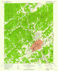 Lenoir North Carolina Historical topographic map, 1:24000 scale, 7.5 X 7.5 Minute, Year 1956
