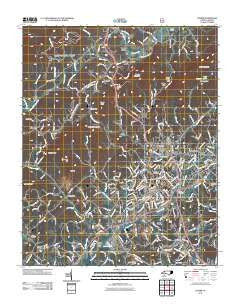 Lenoir North Carolina Historical topographic map, 1:24000 scale, 7.5 X 7.5 Minute, Year 2011