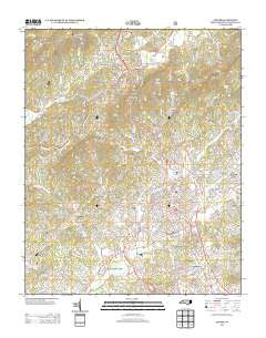 Lenoir North Carolina Historical topographic map, 1:24000 scale, 7.5 X 7.5 Minute, Year 2013