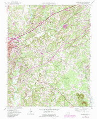Lexington East North Carolina Historical topographic map, 1:24000 scale, 7.5 X 7.5 Minute, Year 1950