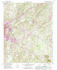 Lexington East North Carolina Historical topographic map, 1:24000 scale, 7.5 X 7.5 Minute, Year 1950