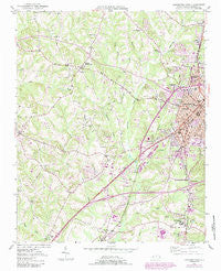 Lexington West North Carolina Historical topographic map, 1:24000 scale, 7.5 X 7.5 Minute, Year 1950