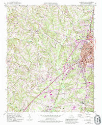 Lexington West North Carolina Historical topographic map, 1:24000 scale, 7.5 X 7.5 Minute, Year 1950