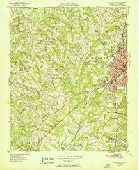 Lexington West North Carolina Historical topographic map, 1:24000 scale, 7.5 X 7.5 Minute, Year 1951