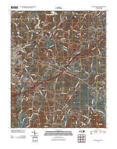Lexington East North Carolina Historical topographic map, 1:24000 scale, 7.5 X 7.5 Minute, Year 2010