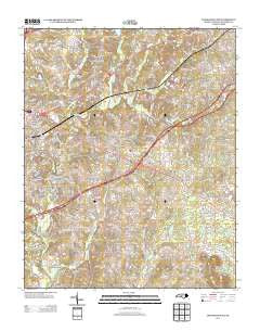 Lexington East North Carolina Historical topographic map, 1:24000 scale, 7.5 X 7.5 Minute, Year 2013
