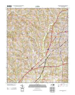 Lexington West North Carolina Historical topographic map, 1:24000 scale, 7.5 X 7.5 Minute, Year 2013