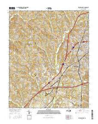 Lexington West North Carolina Current topographic map, 1:24000 scale, 7.5 X 7.5 Minute, Year 2016