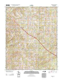 Liberty North Carolina Historical topographic map, 1:24000 scale, 7.5 X 7.5 Minute, Year 2013