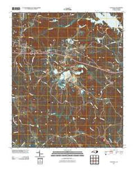 Lilesville North Carolina Historical topographic map, 1:24000 scale, 7.5 X 7.5 Minute, Year 2010