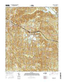 Lilesville North Carolina Current topographic map, 1:24000 scale, 7.5 X 7.5 Minute, Year 2016