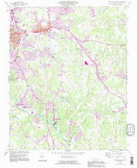 Lincolnton East North Carolina Historical topographic map, 1:24000 scale, 7.5 X 7.5 Minute, Year 1993